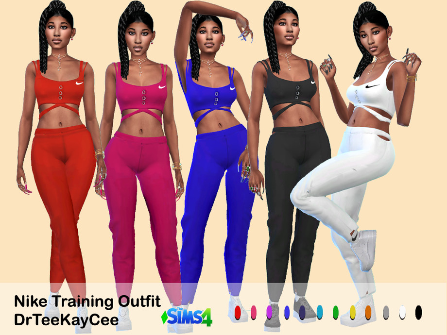 The Sims Resource - Nike Training Outfit