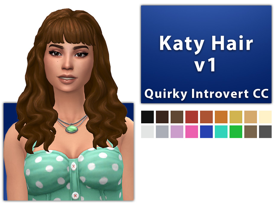 The Sims Resource - Katy Hair Set