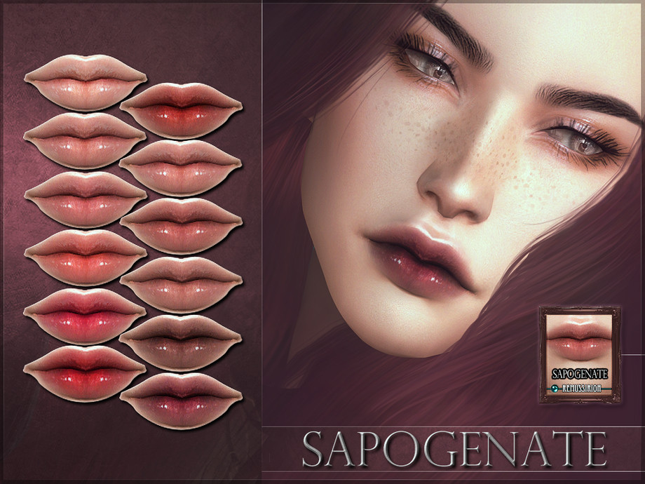The Sims Resource - Sapogenate Lipstick