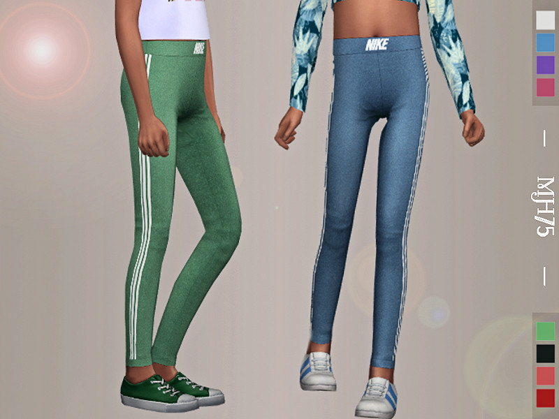 The Sims Resource - S4 Nike Leggings [Child Female]