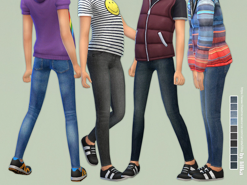 The Sims Resource - Skinny Jeans for Girls 10