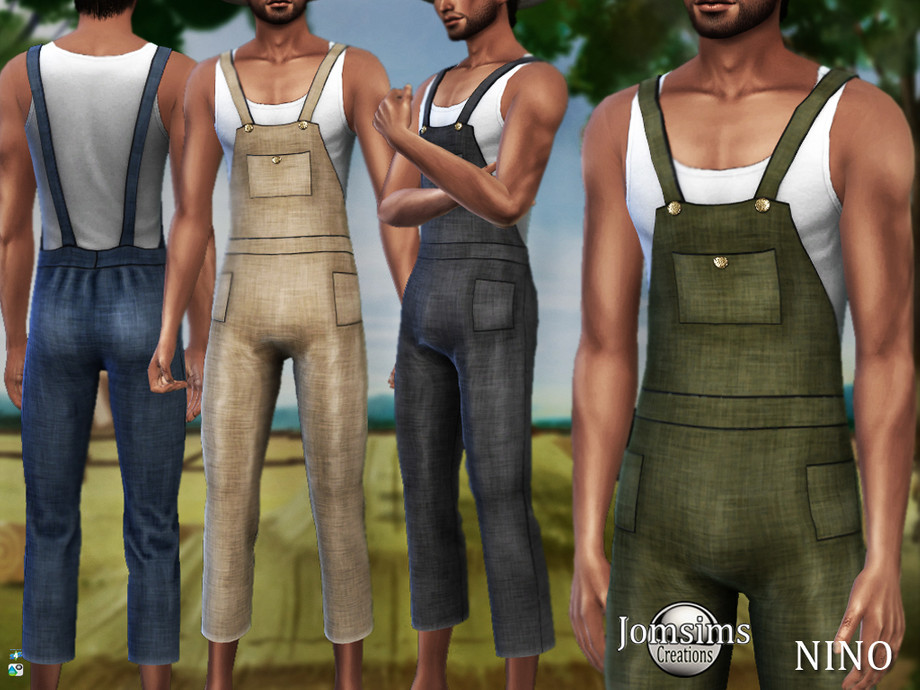 The Sims Resource - Nino farmer overalls