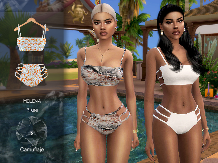 The Sims Resource - Camuflaje - Helena (Bikini)