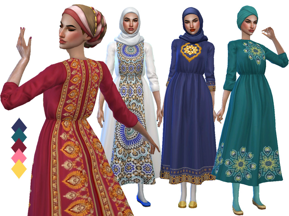 The Sims Resource - Middle Eastern Dress - MESH REQUIRED