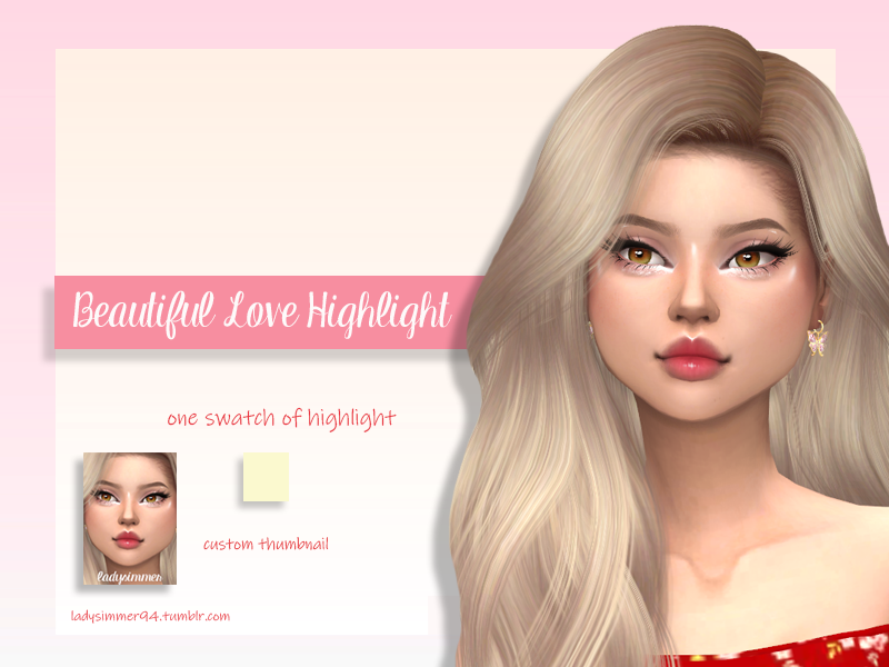 The Sims Resource Beautiful Love Highlight