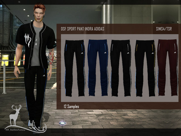 The Sims Resource - DSF SPORT PANT INDRA ADIDAS
