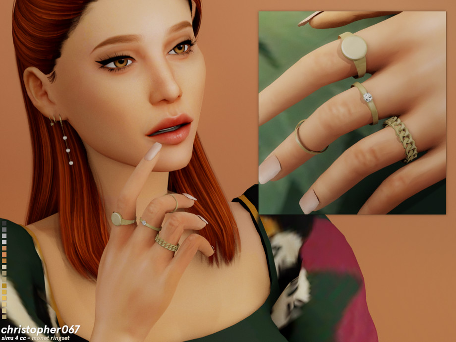 The Sims Resource - Monet Rings / Christopher067