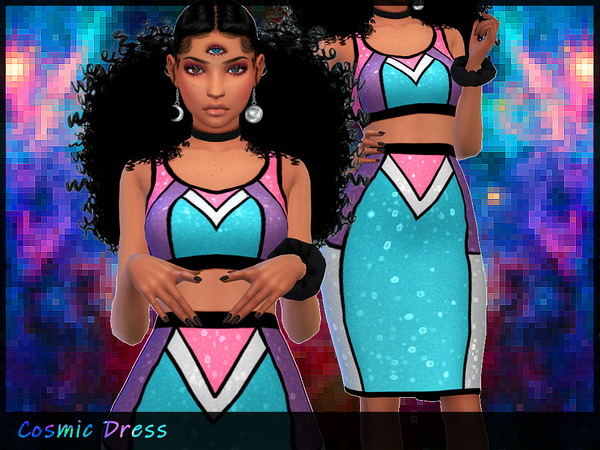 The Sims Resource - Cosmic Dress