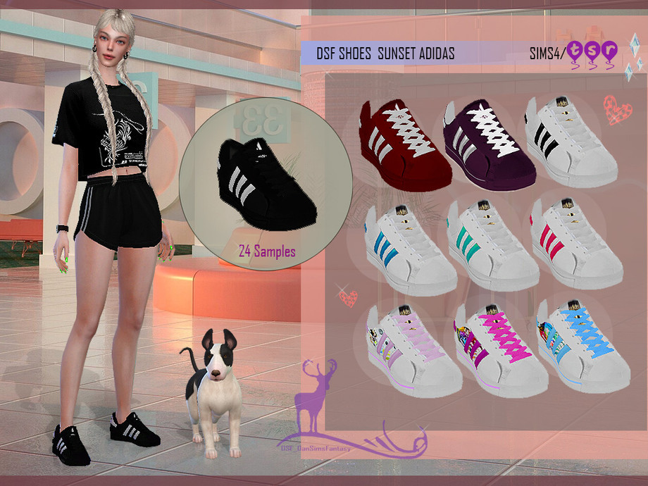 Simposio Dar derechos Se infla The Sims Resource - DSF SHOES SUNSET ADIDAS