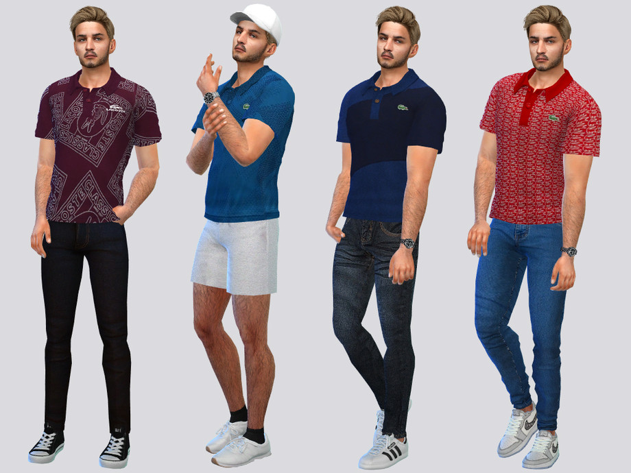 The Sims Resource - Basic LACOSTE Polos