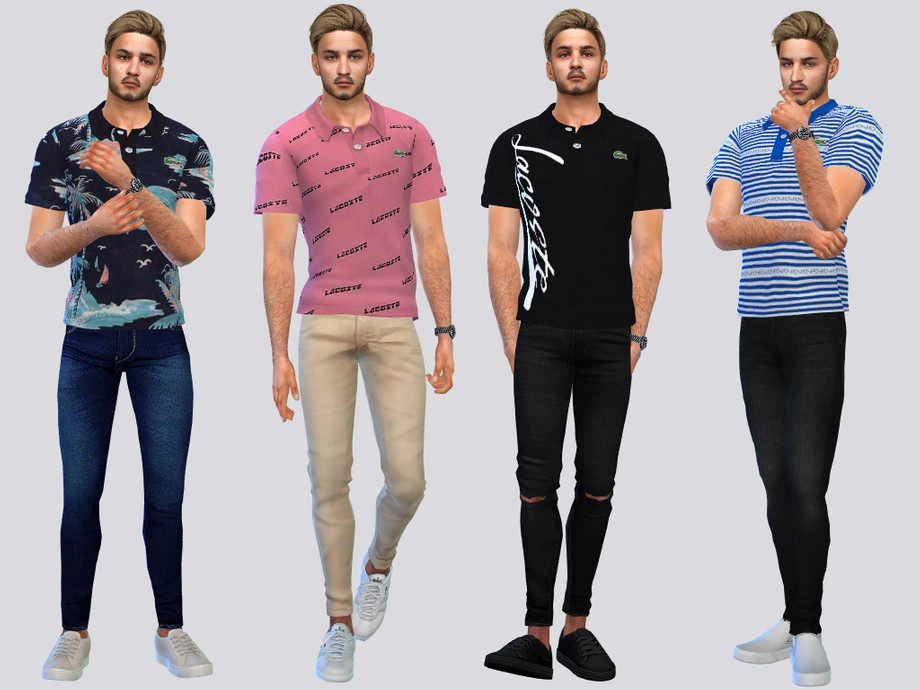 The Sims Resource - Basic LACOSTE Polos