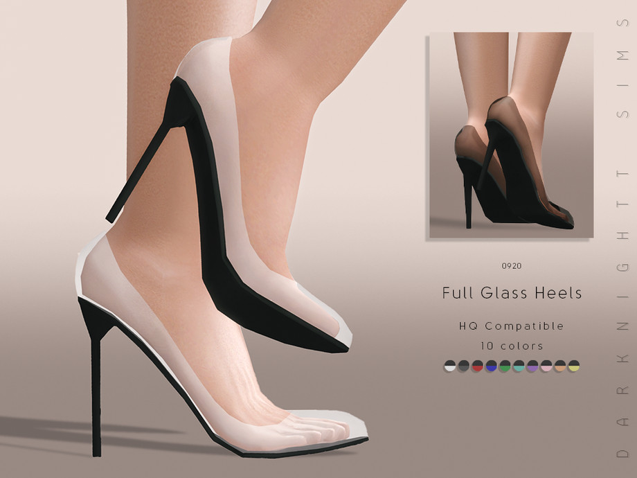The Sims Resource - Full Glass Heels