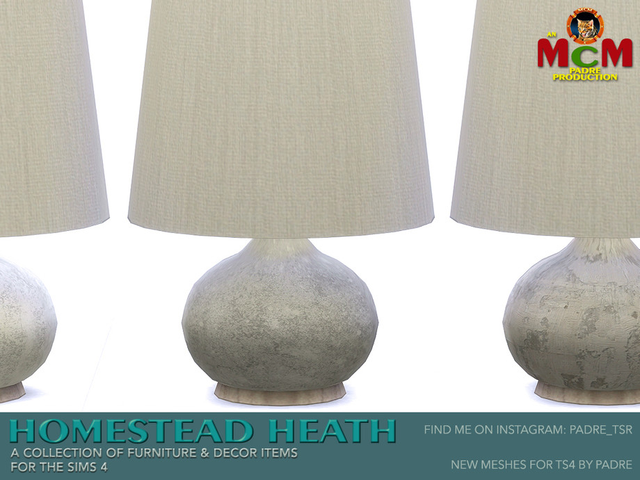 The Sims Resource - Homestead Heath pt 2 Table Lamp