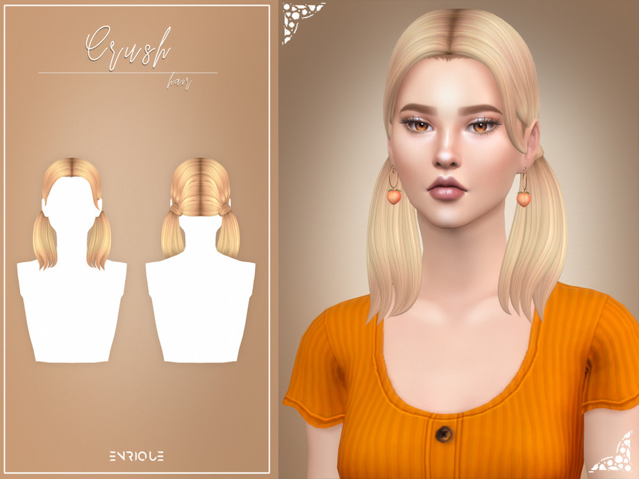 The Sims Resource Enriques4 Crush Hairstyle