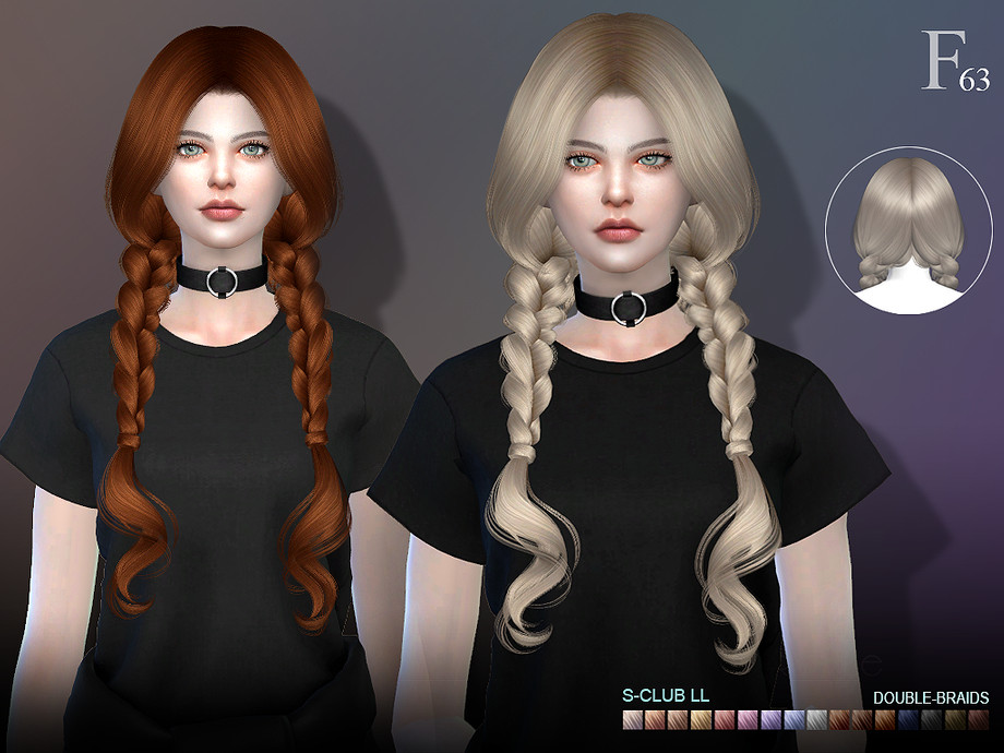 The Sims Resource - sclub_ts4_hair_n63_braids