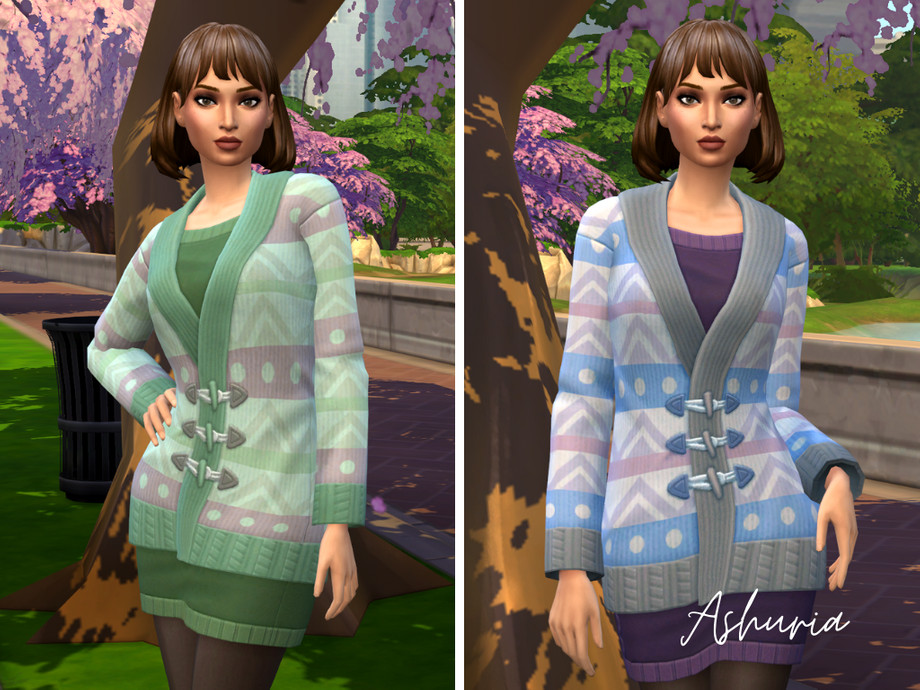 The Sims Resource - Sweater Dress Recolored