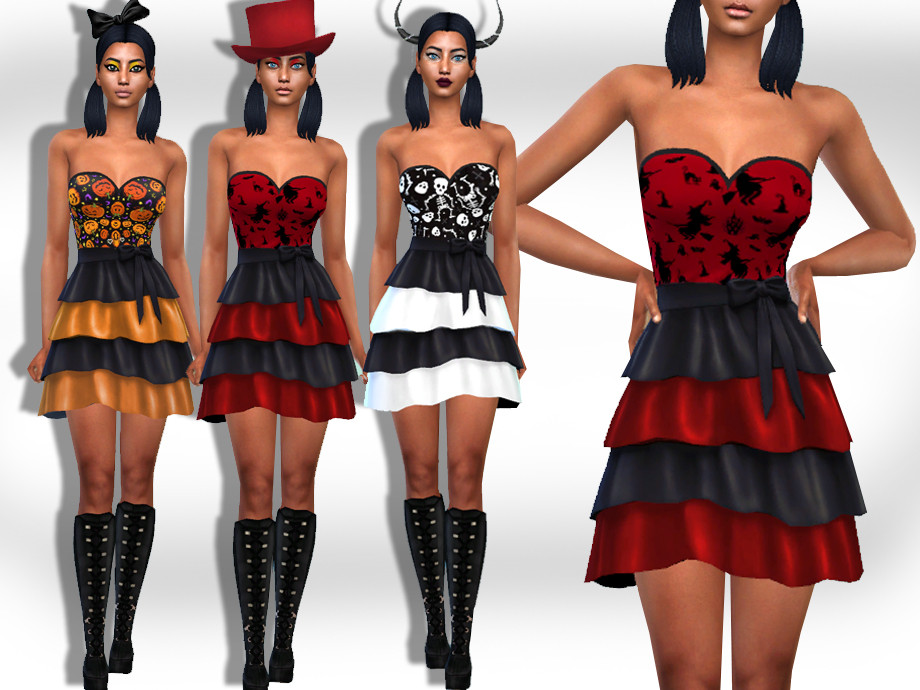 The Sims Resource - Cute Halloween Costume Dresses