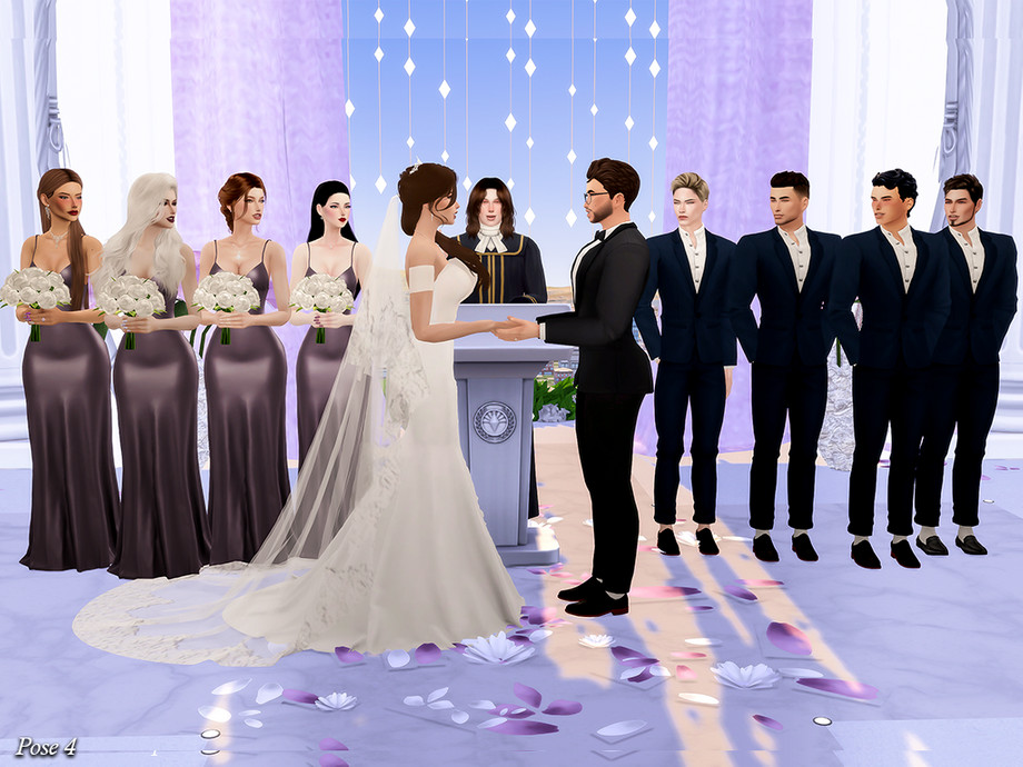 The Sims Resource - Wedding ceremony (Pose Pack)