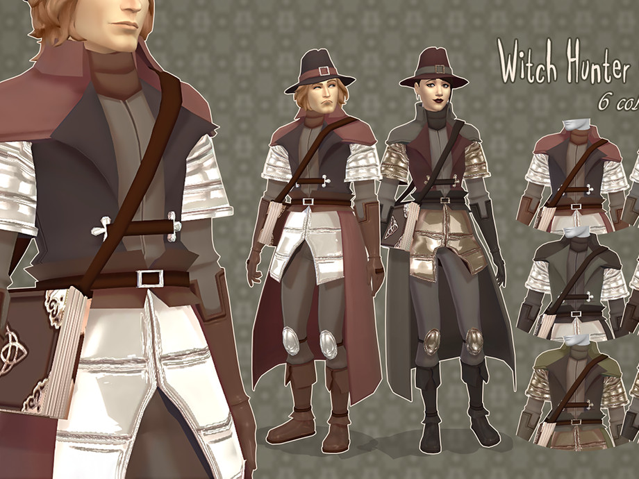 The Sims Resource - Witch Hunter Outfit