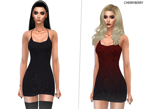 The Sims Resource - Gothic Fall Dress