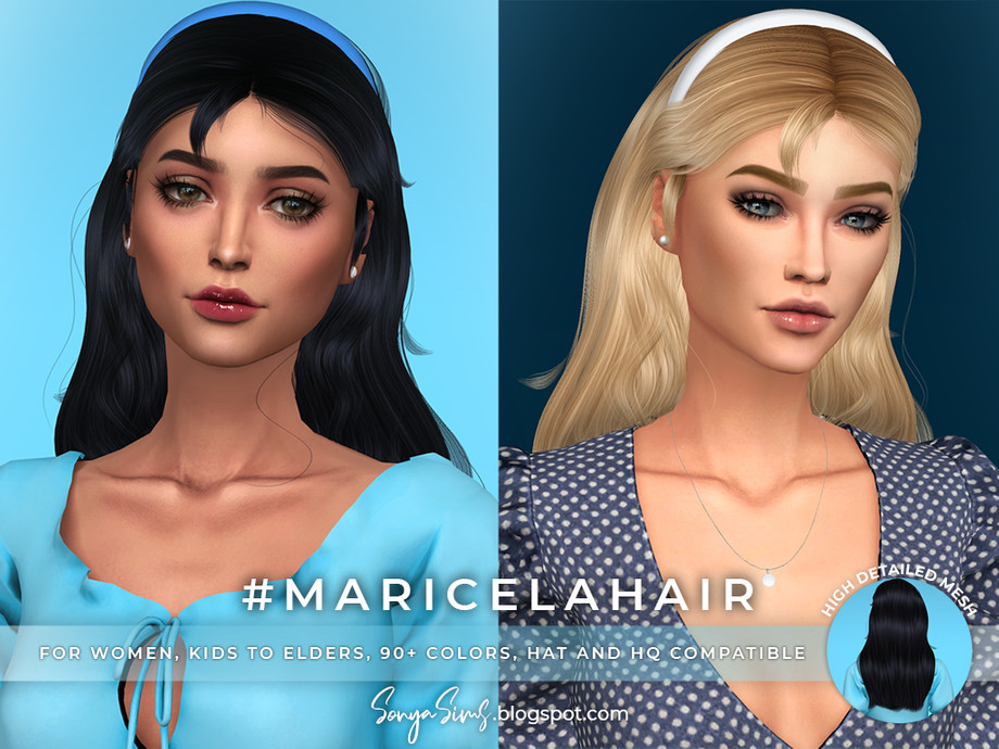 The Sims Resource - SonyaSims Maricela Hair
