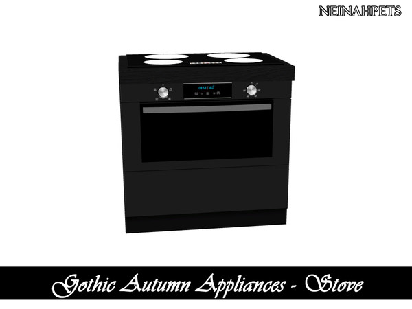 The Sims Resource - Gothic Autumn Appliances - Stove {Mesh Required}
