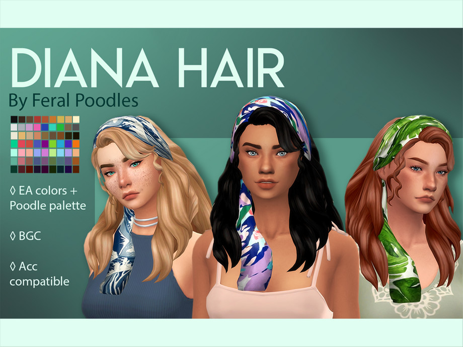 The Sims Resource - Diana Hair