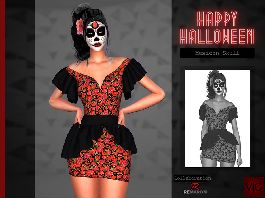 The Sims Resource - Mexican Skull - Halloween VI