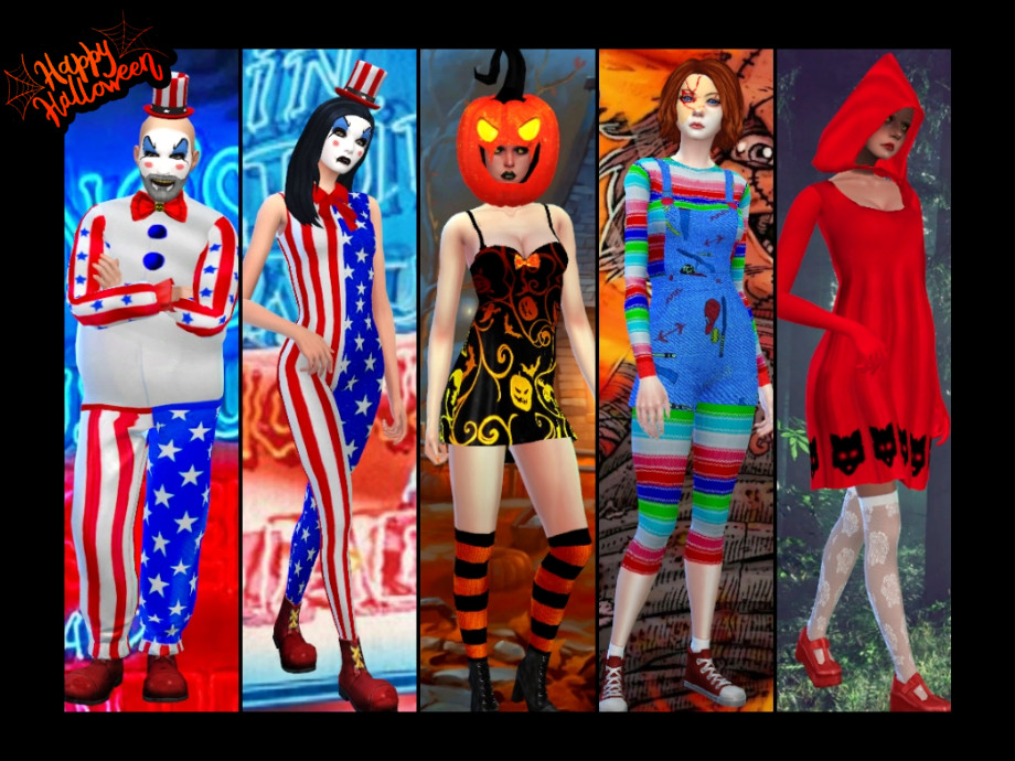 The Sims Resource - Halloween costumes 2020