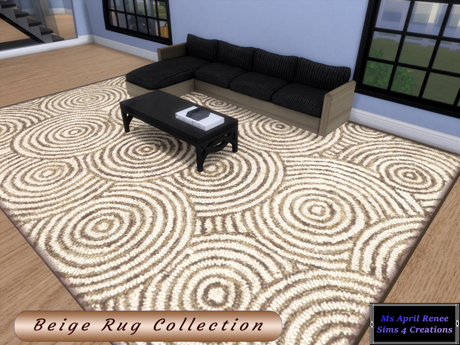 The Sims Resource - Beige Rug Collection - Large