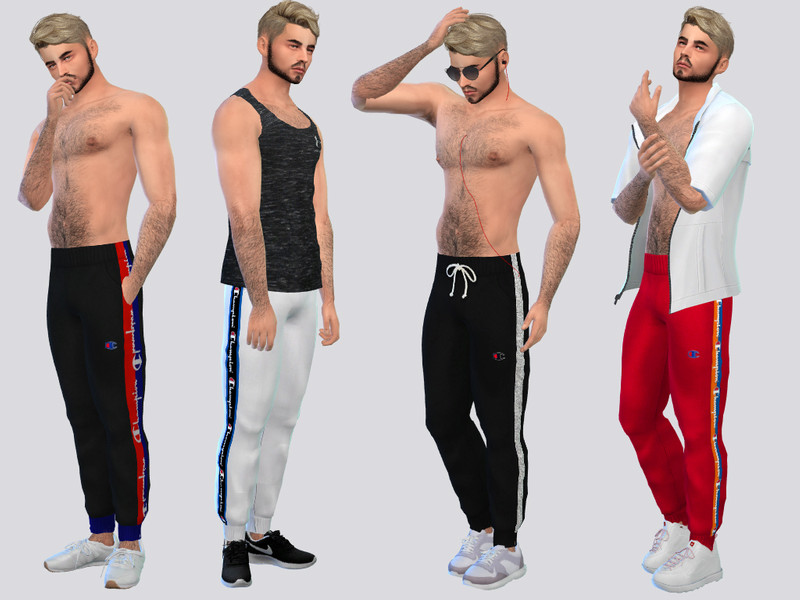The Sims Resource - Champion Track Pants I