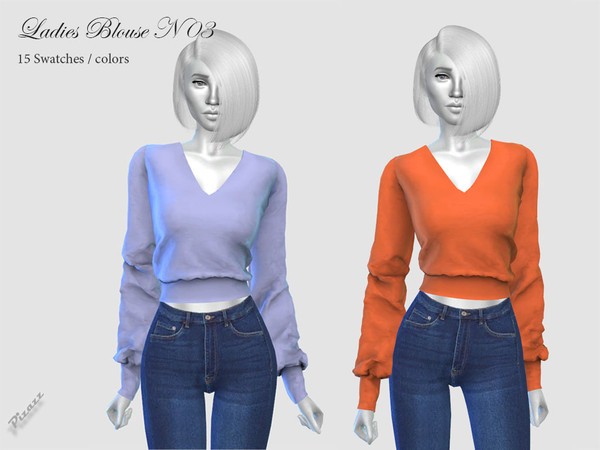 The Sims Resource - Ladies Blouse N 03