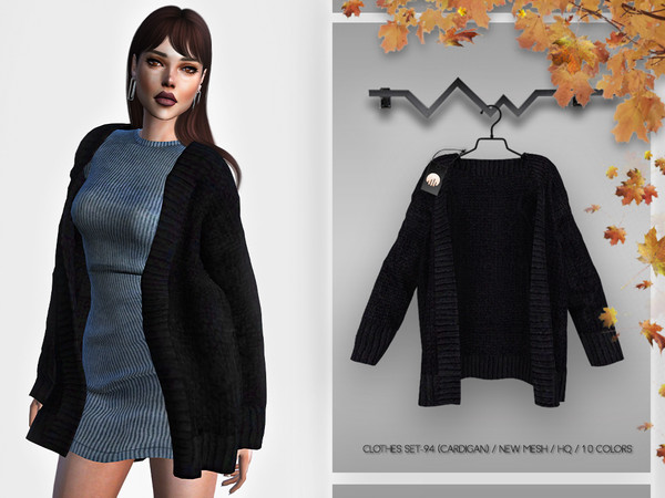 The Sims Resource - Clothes SET-94 (CARDIGAN) BD355