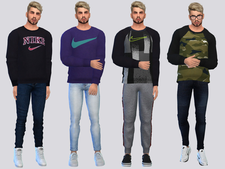 Hasta aquí Torpe Odia The Sims Resource - NIKE Basic Sweatshirts