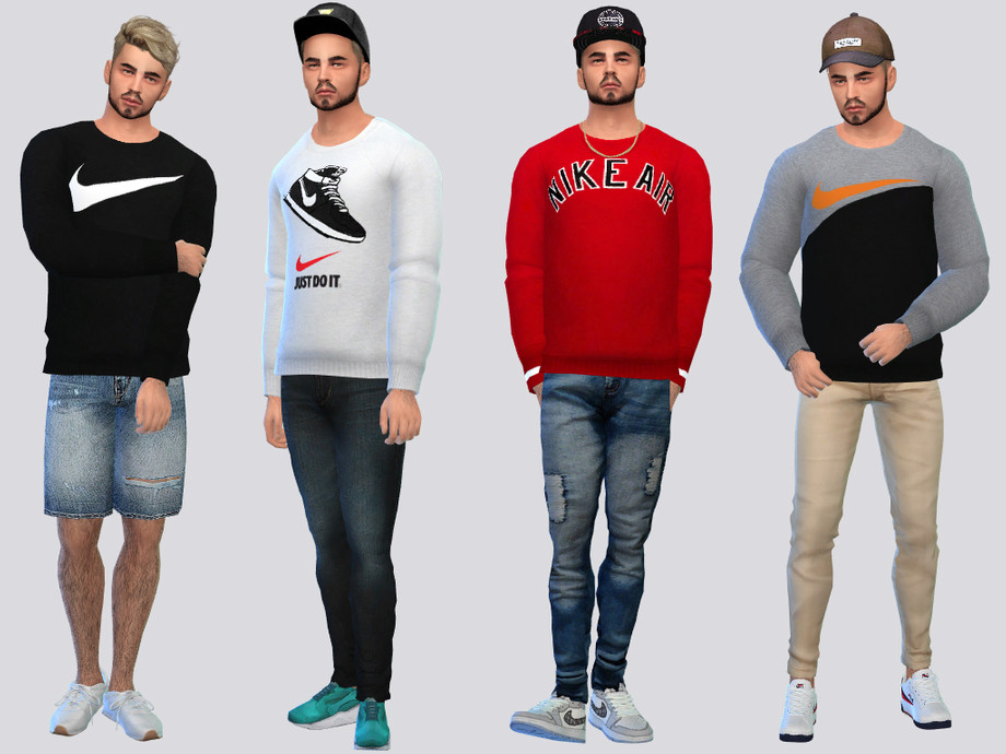 Hasta aquí Torpe Odia The Sims Resource - NIKE Basic Sweatshirts