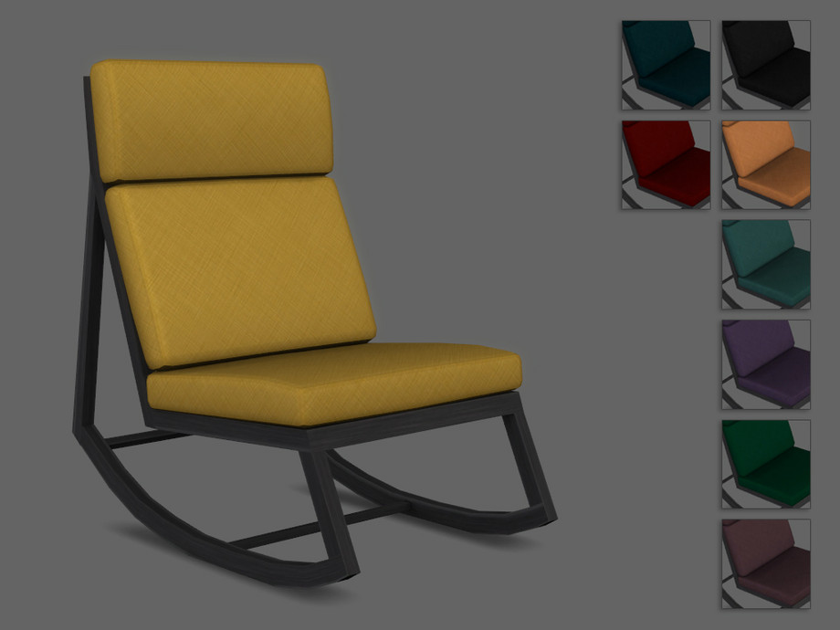 The Sims Resource - Nifty Knitting Required - Ashen Rocking Chair