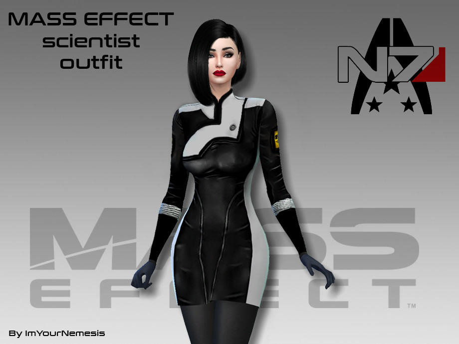 The Sims Resource - Mass Effect scientist casual outfit