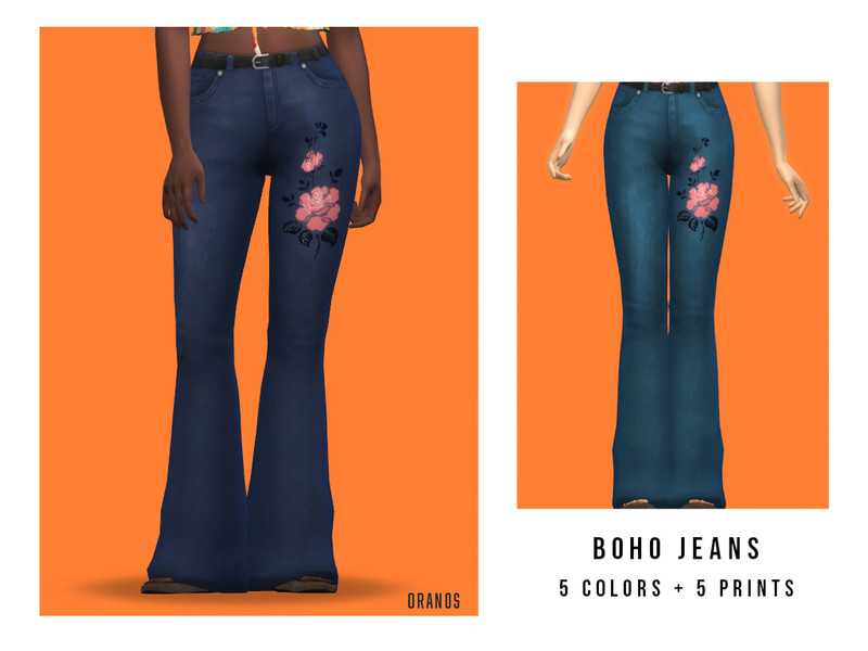 The Sims Resource - Boho Jeans