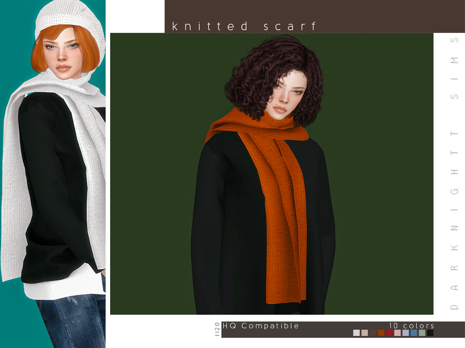 The Sims Resource - Knitted Scarf