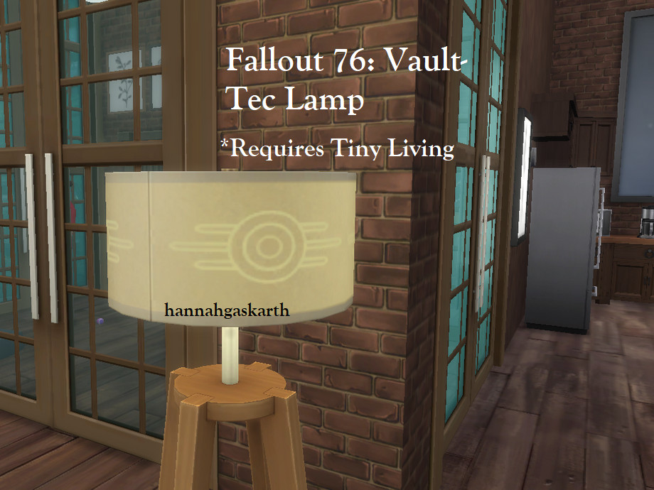 The Sims Resource - Fallout 76: Vault Tec Lamp [REQUIRES TINY LIVING]