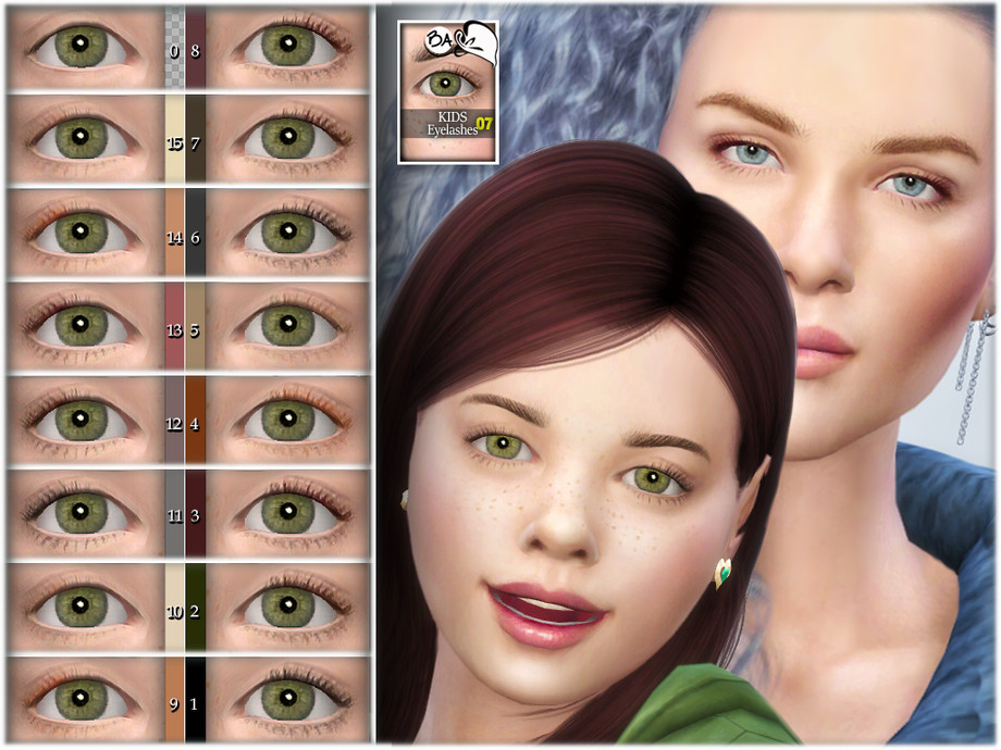 The Sims Resource - Kids Eyelashes 07