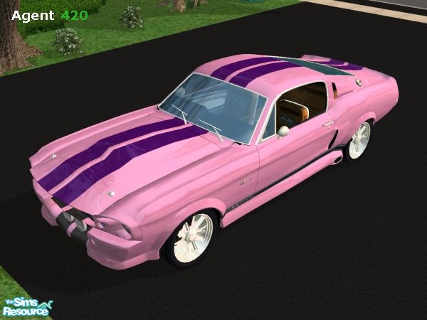 The Sims Resource - Pink & Purple 67 Shelby GT500
