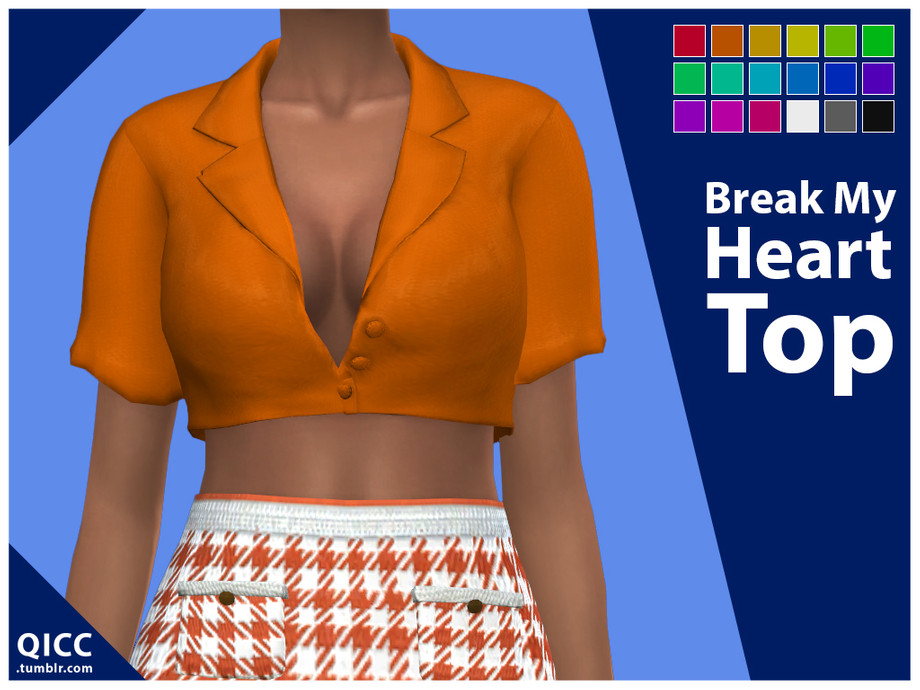 The Sims Resource - 'Break My Heart' Top