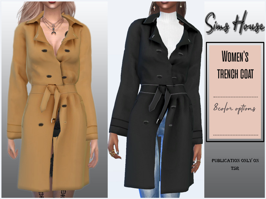 The Sims Resource - Women's trench coat