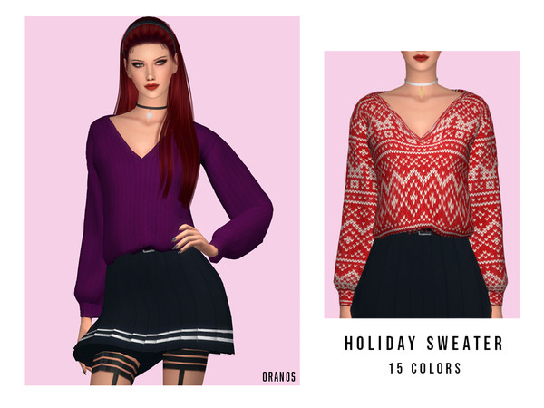 The Sims Resource - Holiday Sweater