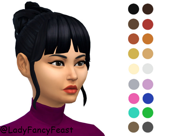 The Sims Resource Bangs And Buns 3