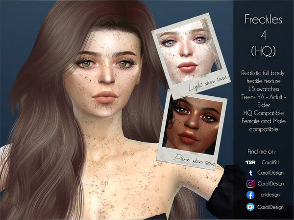 The Sims Resource - Freckles 4 (HQ)