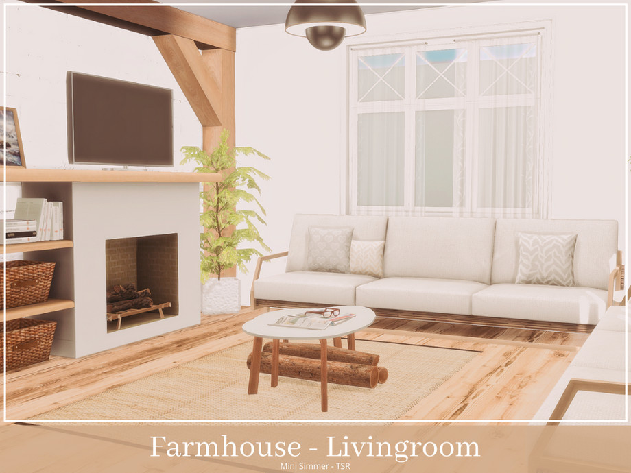 The Sims Resource - Farmhouse Living room