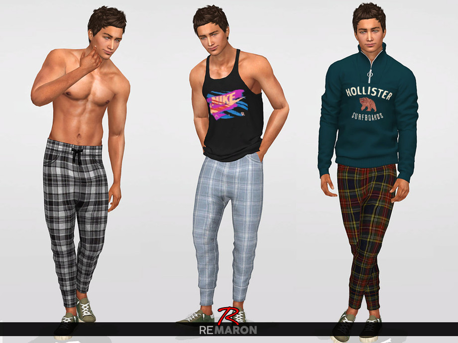 The Sims Resource - Jogging Pants for Men 01