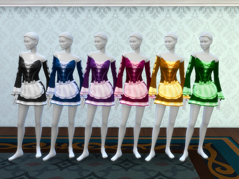 The Sims Resource - Anime Maid Dress
